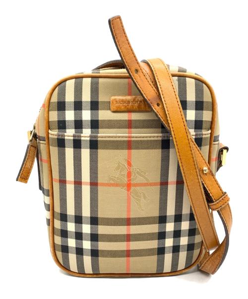 BURBERRY（バーバリー）BURBERRY (バーバリー) ショルダーバッグ ベージュ×ブラウンの古着・服飾アイテム