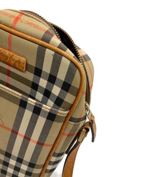 BURBERRY（バーバリー）BURBERRY (バーバリー) ショルダーバッグ ベージュ×ブラウンの古着・服飾アイテム