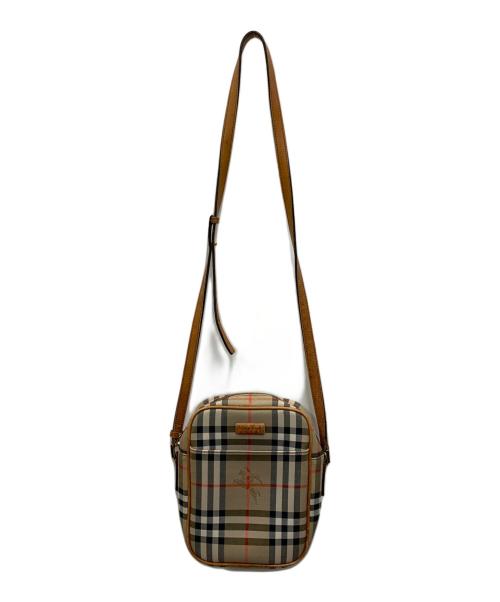 BURBERRY（バーバリー）BURBERRY (バーバリー) ショルダーバッグ ベージュ×ブラウンの古着・服飾アイテム