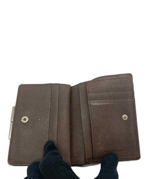 BURBERRY（バーバリー）BURBERRY (バーバリー) 2つ折り財布 ブラウン×ベージュの古着・服飾アイテム