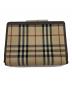 BURBERRY (バーバリー) 2つ折り財布 ブラウン×ベージュ：5000円