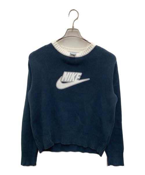 NIKE（ナイキ）NIKE (ナイキ) セーター ネイビー×ホワイト サイズ:Mediumの古着・服飾アイテム
