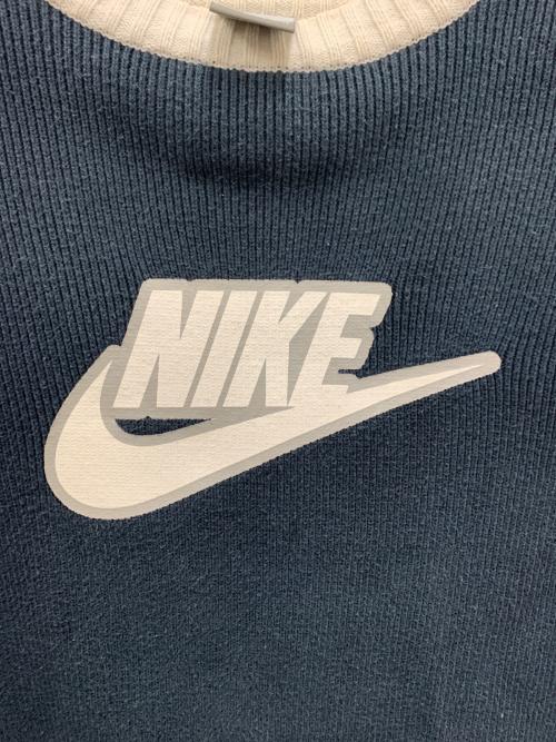 NIKE（ナイキ）NIKE (ナイキ) セーター ネイビー×ホワイト サイズ:Mediumの古着・服飾アイテム