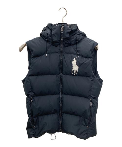 POLO RALPH LAUREN（ポロ・ラルフローレン）POLO RALPH LAUREN (ポロ・ラルフローレン) ダウンベスト ブラック サイズ:Mの古着・服飾アイテム