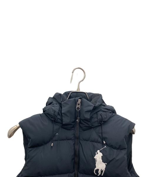 POLO RALPH LAUREN（ポロ・ラルフローレン）POLO RALPH LAUREN (ポロ・ラルフローレン) ダウンベスト ブラック サイズ:Mの古着・服飾アイテム