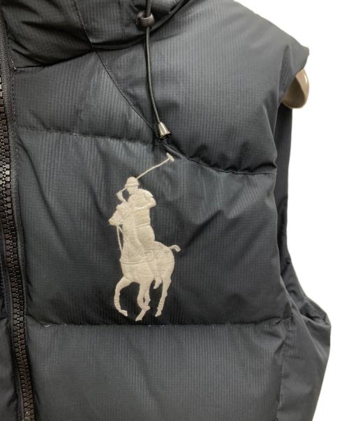 POLO RALPH LAUREN（ポロ・ラルフローレン）POLO RALPH LAUREN (ポロ・ラルフローレン) ダウンベスト ブラック サイズ:Mの古着・服飾アイテム