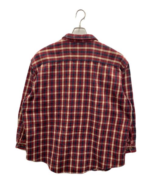 ST JOHN'S BAY（セントジョンズベイ）ST JOHN'S BAY (セントジョンズベイ) ネルシャツ レッド×ブラック サイズ:XXLの古着・服飾アイテム