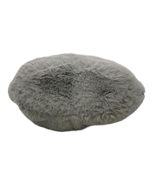 VIOLAd'ORO（ヴィオラドーロ）VIOLAd'ORO (ヴィオラドーロ) ファーハンドバッグ グレーの古着・服飾アイテム