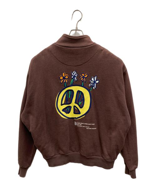 TOWN CRAFT（タウンクラフト）TOWN CRAFT (タウンクラフト) ハーフジップスウェット ブラウン サイズ:Mの古着・服飾アイテム