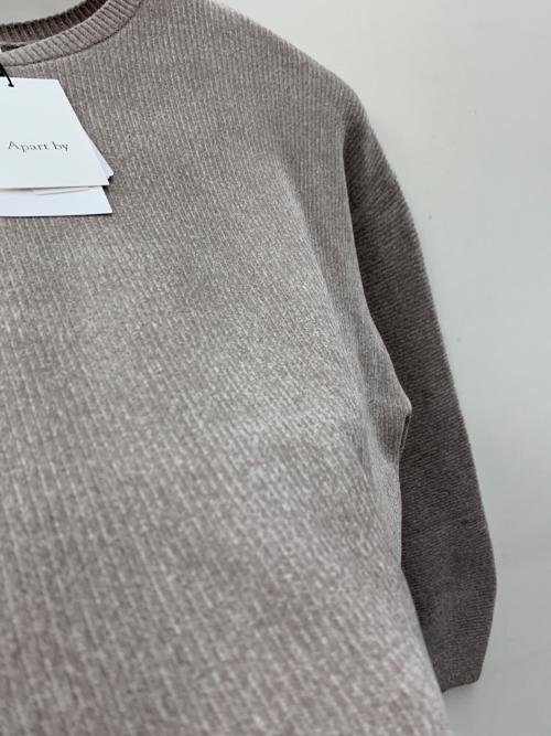 apart by（アパートバイ）Apart by (アパートバイ) スウェット グレー サイズ:FREE 未使用品の古着・服飾アイテム