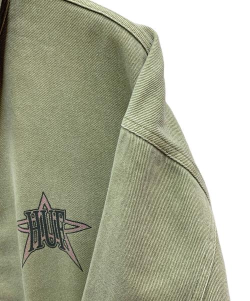 HUF（ハフ）HUF (ハフ) ジップアップジャケット グリーン サイズ:XLの古着・服飾アイテム