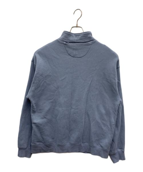 HUF（ハフ）HUF (ハフ) ハーフジップスウェット ブルー サイズ:XLの古着・服飾アイテム