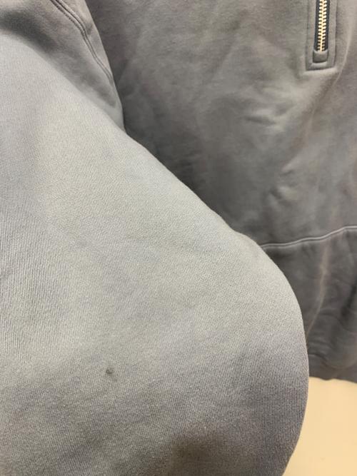 HUF（ハフ）HUF (ハフ) ハーフジップスウェット ブルー サイズ:XLの古着・服飾アイテム