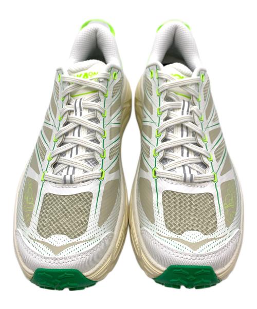 HOKAONEONE（ホカオネオネ）HOKAONEONE (ホカオネオネ) シューズ ホワイト×グリーン サイズ:27の古着・服飾アイテム