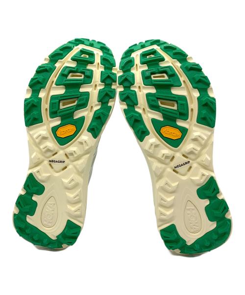 HOKAONEONE（ホカオネオネ）HOKAONEONE (ホカオネオネ) シューズ ホワイト×グリーン サイズ:27の古着・服飾アイテム