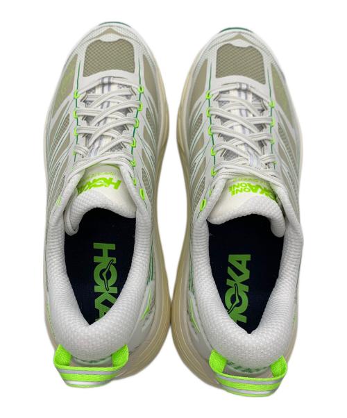HOKAONEONE（ホカオネオネ）HOKAONEONE (ホカオネオネ) シューズ ホワイト×グリーン サイズ:27の古着・服飾アイテム