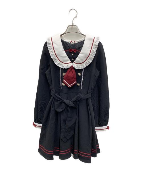 SECRET HONEY（シークレットハニー）SECRET HONEY (シークレットハニー) 長袖ワンピース ブラック サイズ:2 未使用品の古着・服飾アイテム