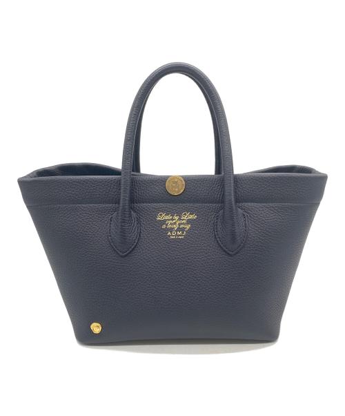 A.D.M.J.（エーディーエムジェイ）A.D.M.J. (エーディーエムジェイ) ハンドバッグ ネイビーの古着・服飾アイテム
