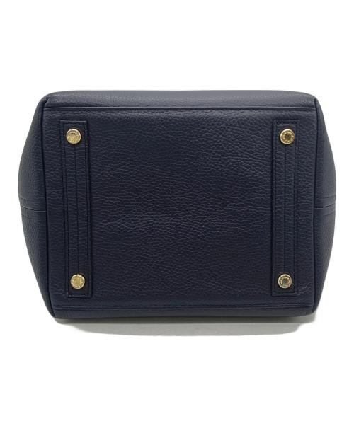 A.D.M.J.（エーディーエムジェイ）A.D.M.J. (エーディーエムジェイ) ハンドバッグ ネイビーの古着・服飾アイテム