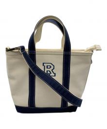 L.L.Bean（エルエルビーン）の古着「キャンバストートバッグ」｜ベージュ×ネイビー