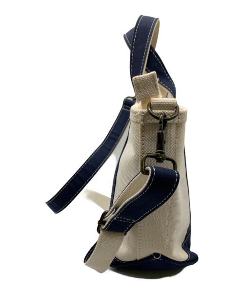 L.L.Bean（エルエルビーン）L.L.Bean (エルエルビーン) キャンバストートバッグ ベージュ×ネイビーの古着・服飾アイテム