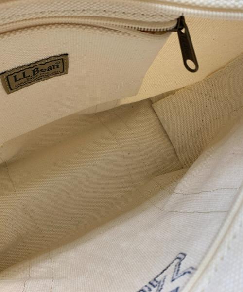 L.L.Bean（エルエルビーン）L.L.Bean (エルエルビーン) キャンバストートバッグ ベージュ×ネイビーの古着・服飾アイテム