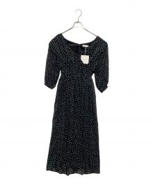 darich（ダーリッチ）の古着「半袖ワンピース」｜ブラック×ホワイト