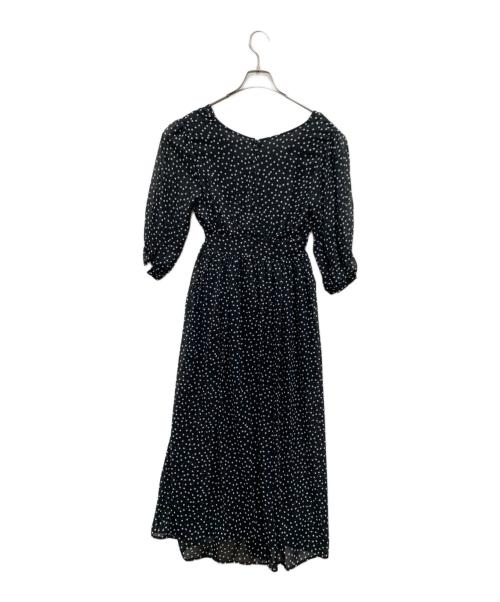 darich（ダーリッチ）Darich (ダーリッチ) 半袖ワンピース ブラック×ホワイト サイズ:free 未使用品の古着・服飾アイテム