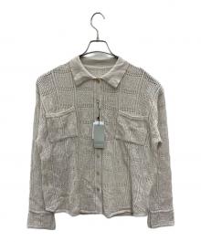 Audrey and John Wad（オードリーアンドジョンワッド）の古着「ニットカーディガン」｜アイボリー