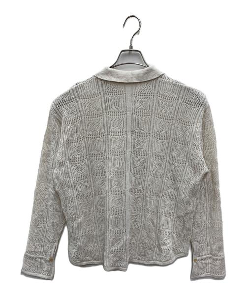 Audrey and John Wad（オードリーアンドジョンワッド）AUDREY AND JOHN WAD (オードリーアンドジョンワッド) ニットカーディガン アイボリー サイズ:FREE 未使用品の古着・服飾アイテム