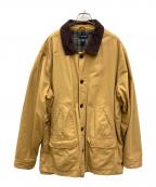 LAND'S ENDランズエンド）の古着「ジャケット」｜ベージュ×ブラウン