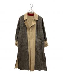 Ameri（アメリ）の古着「袖切替コート」｜ベージュ