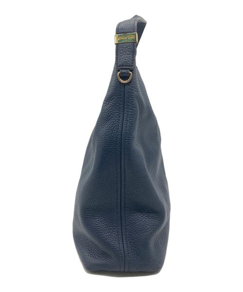 MICHAEL KORS（マイケル・コース）MICHAEL KORS (マイケルコース) レザーショルダーバッグ ネイビーの古着・服飾アイテム