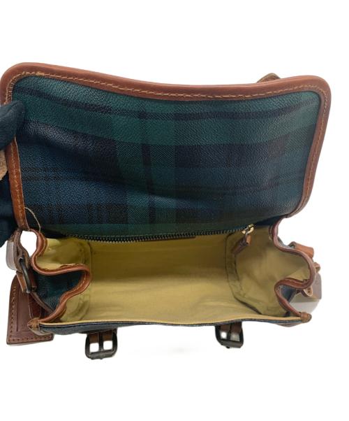 POLO RALPH LAUREN（ポロ・ラルフローレン）POLO RALPH LAUREN (ポロ・ラルフローレン) ショルダーバッグ グリーン×ブラウンの古着・服飾アイテム