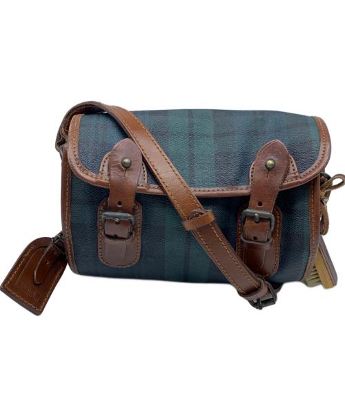 POLO RALPH LAUREN（ポロ・ラルフローレン）POLO RALPH LAUREN (ポロ・ラルフローレン) ショルダーバッグ グリーン×ブラウンの古着・服飾アイテム