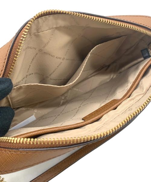 MICHAEL KORS（マイケル・コース）MICHAEL KORS (マイケルコース) ショルダーバッグ ブラウン×ゴールドの古着・服飾アイテム