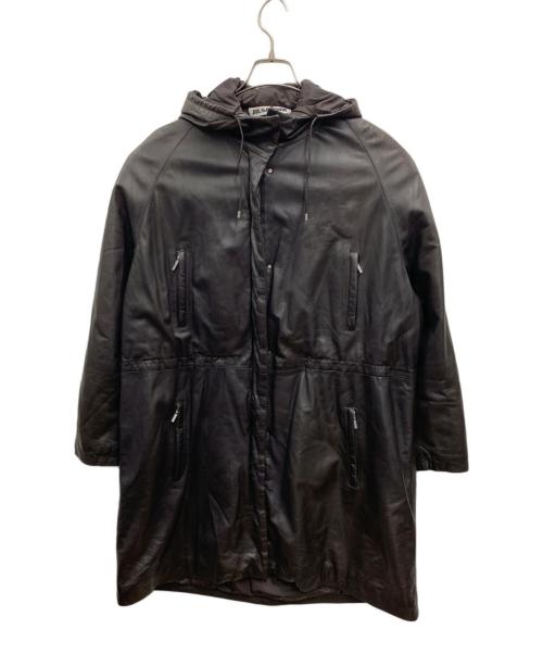 JIL SANDER（ジルサンダー）JIL SANDER (ジルサンダー) レザーコート ブラウン サイズ:38の古着・服飾アイテム