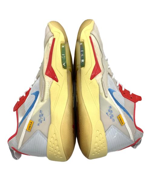 NIKE（ナイキ）NIKE (ナイキ) ミッドカットスニーカー ベージュ×レッド サイズ:27.5の古着・服飾アイテム