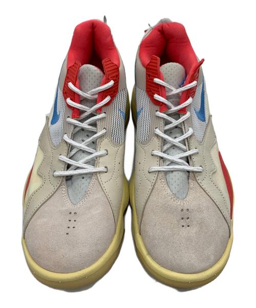 NIKE（ナイキ）NIKE (ナイキ) ミッドカットスニーカー ベージュ×レッド サイズ:27.5の古着・服飾アイテム
