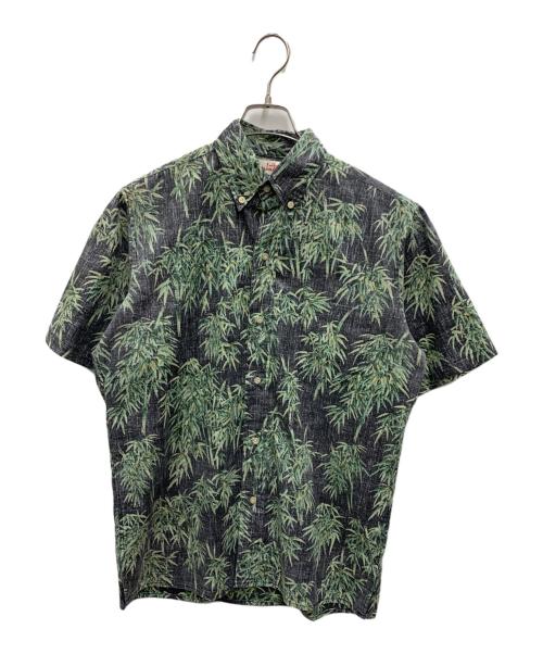 reyn spooner（レイン スプナー）reyn spooner (レイン スプナー) 半袖シャツ グリーン×グレー サイズ:Sの古着・服飾アイテム