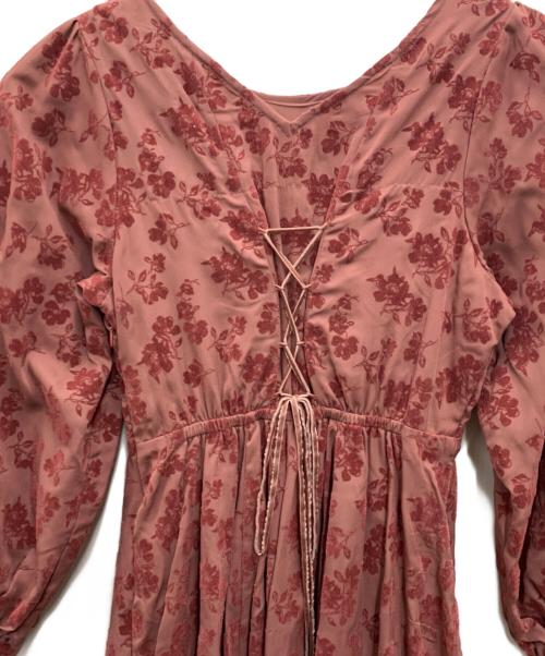 cherie chuu（チェリーチュー）cherie chuu (チェリーチュー) 長袖ワンピース ピンク サイズ:FREE 未使用品の古着・服飾アイテム