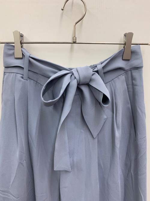 FRAY ID（フレイ アイディー）FRAY ID (フレイ アイディー) センタープレスベルテッドパンツ スカイブルー サイズ:１の古着・服飾アイテム