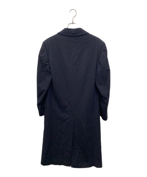 ERMENEGILDO ZEGNA（エルメネジルド・ゼニア）ERMENEGILDO ZEGNA (エルメネジルド・ゼニア) スタンドカラーコート ネイビー サイズ:46の古着・服飾アイテム