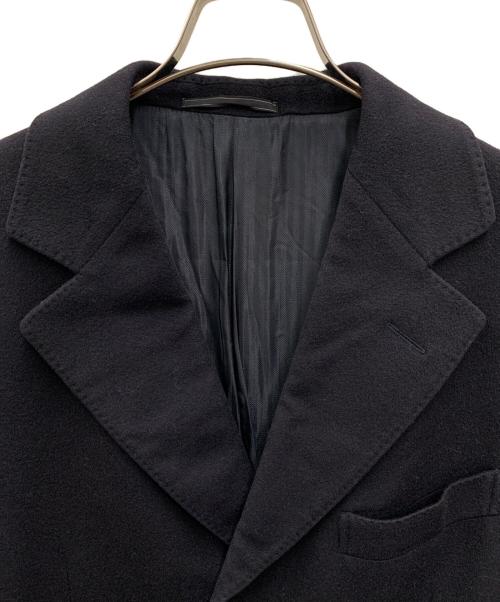 ERMENEGILDO ZEGNA（エルメネジルド・ゼニア）ERMENEGILDO ZEGNA (エルメネジルド・ゼニア) スタンドカラーコート ネイビー サイズ:46の古着・服飾アイテム