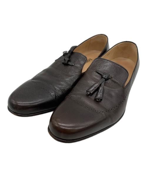 LOEWE（ロエベ）LOEWE (ロエベ) レザーシューズ ブラウン サイズ:40 1\2の古着・服飾アイテム