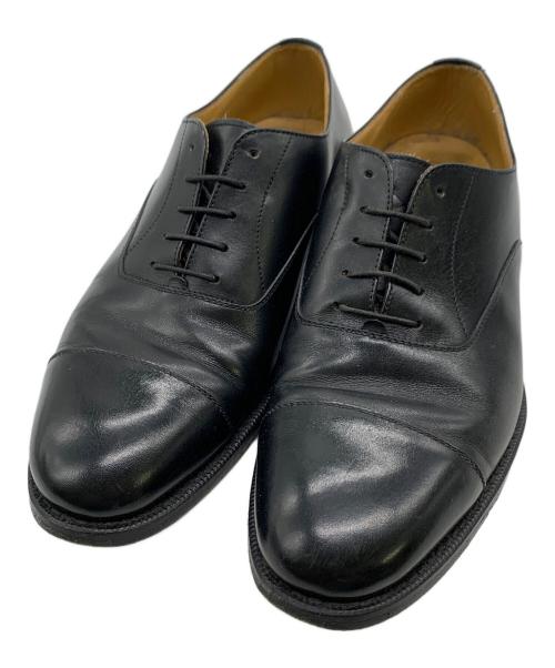 ERMENEGILDO ZEGNA（エルメネジルド・ゼニア）Ermenegildo Zegna (エルメネジルド・ゼニア) レザーシューズ ブラック サイズ:6 1/2の古着・服飾アイテム