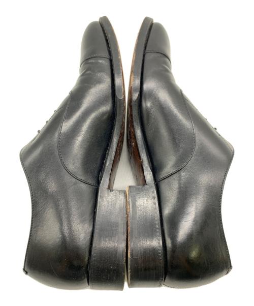 ERMENEGILDO ZEGNA（エルメネジルド・ゼニア）Ermenegildo Zegna (エルメネジルド・ゼニア) レザーシューズ ブラック サイズ:6 1/2の古着・服飾アイテム