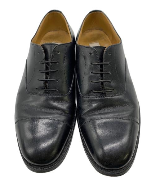 ERMENEGILDO ZEGNA（エルメネジルド・ゼニア）Ermenegildo Zegna (エルメネジルド・ゼニア) レザーシューズ ブラック サイズ:6 1/2の古着・服飾アイテム