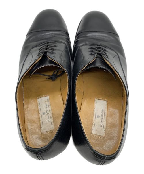 ERMENEGILDO ZEGNA（エルメネジルド・ゼニア）Ermenegildo Zegna (エルメネジルド・ゼニア) レザーシューズ ブラック サイズ:6 1/2の古着・服飾アイテム