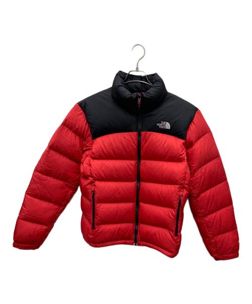THE NORTH FACE（ザ ノース フェイス）THE NORTH FACE (ザ ノース フェイス) ダウンジャケット レッド×ブラック サイズ:Sの古着・服飾アイテム